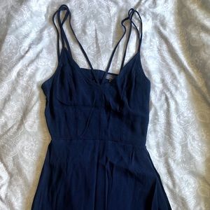 Blue strappy dress